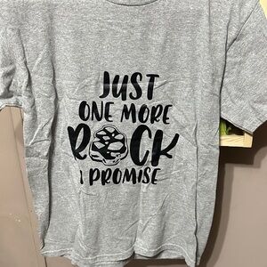 Gildan Gray Kids Short Sleeve Tee with Black Print